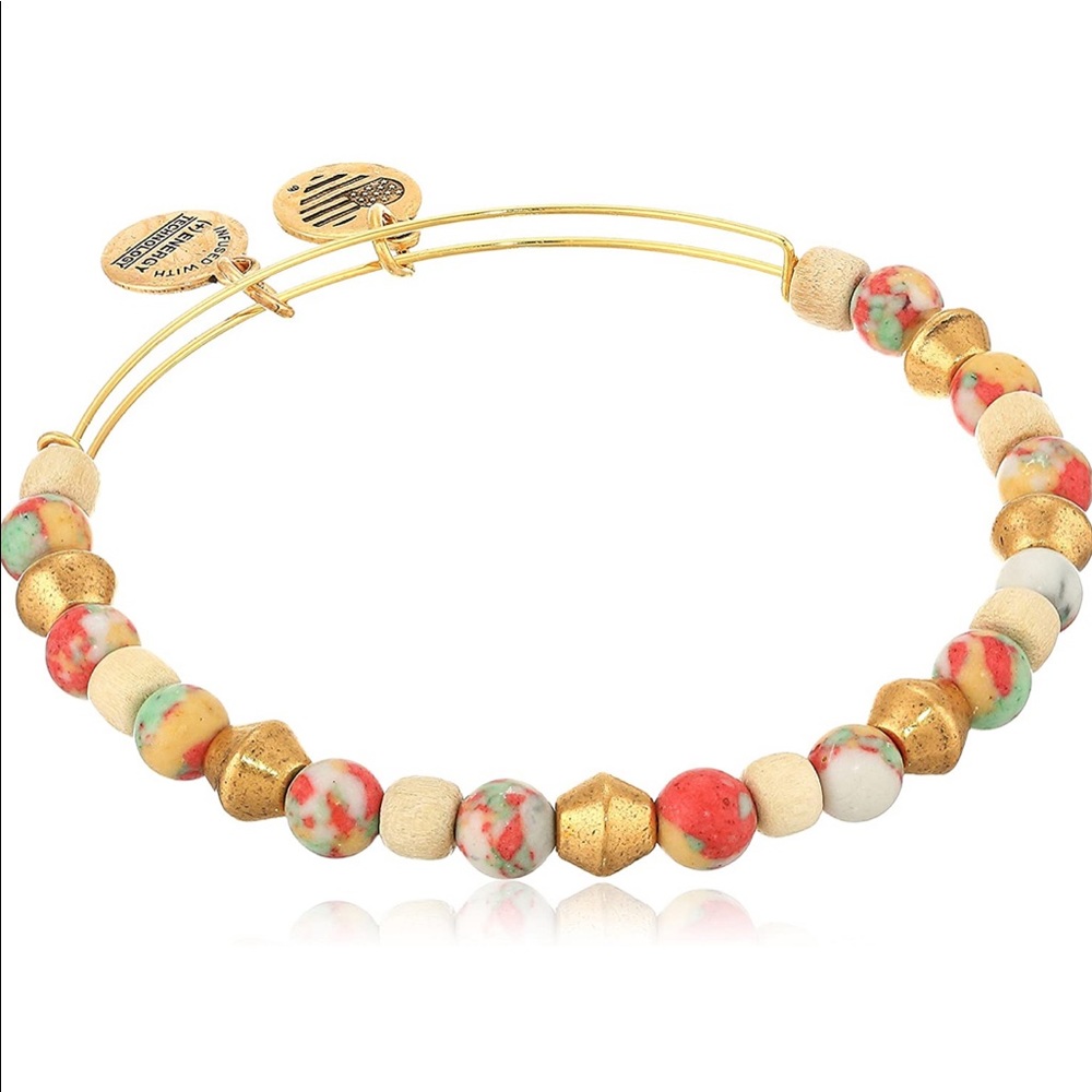 NWT Alex and ani voyage EWB bangle bracelet, dragonfruit
